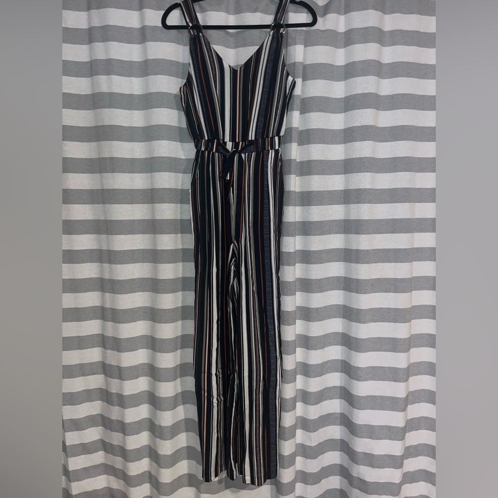 Derek Heart Multicolor Striped Jumpsuit Size Small Excellent Condition